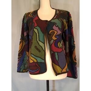 Multi colored sweater/jacket